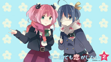 Картинка аниме chuunibyou demo koi ga shitai takanashi rikka shichimiya satone