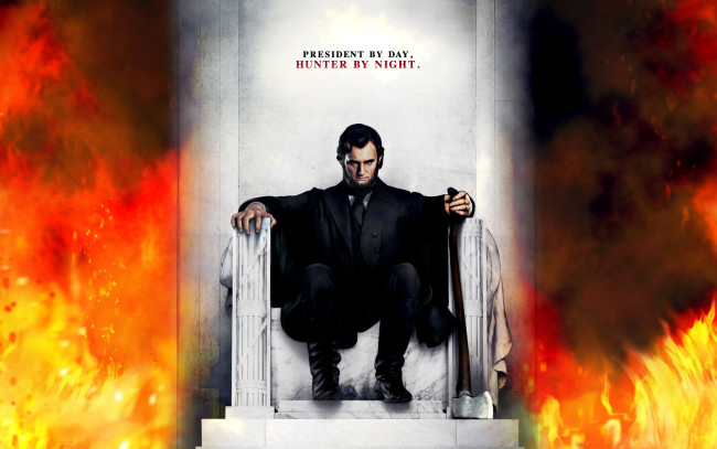 Обои картинки фото президент, линкольн, охотник, на, вампиров, кино, фильмы, abraham, lincoln, vampire, hunter