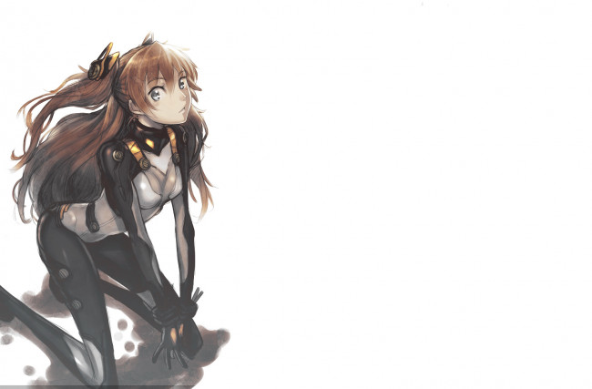 Обои картинки фото аниме, evangelion, asuka, langley