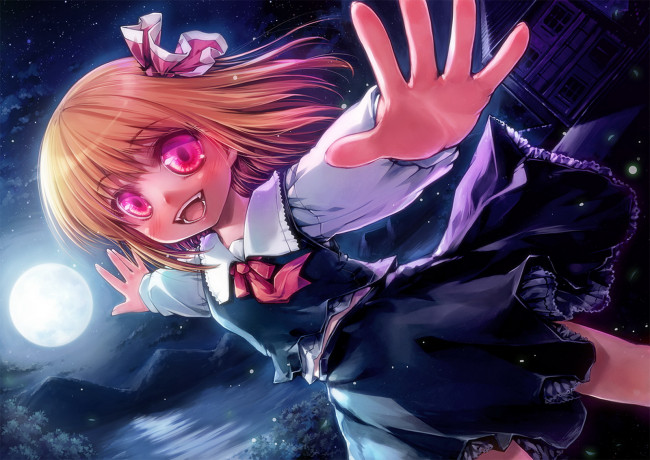 Обои картинки фото аниме, touhou, румия