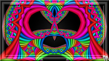 Картинка 3д графика fractal фракталы фон узор цвета