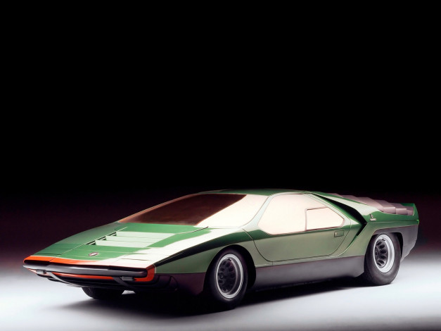 Обои картинки фото alfa, romeo, carabo, 1968, автомобили