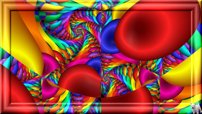 Обои картинки фото 3д, графика, fractal, фракталы, узор, цвета, фон