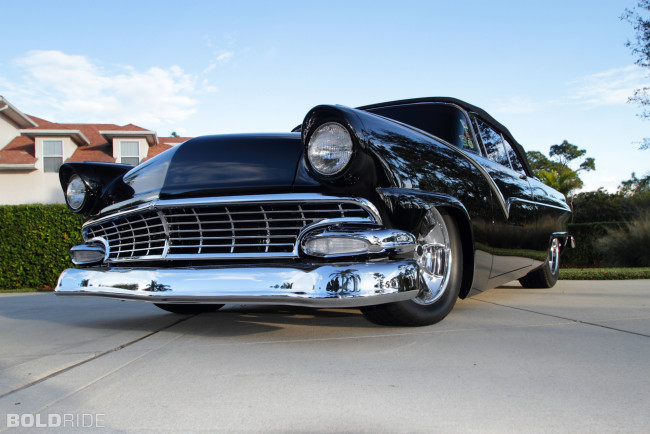 Обои картинки фото 1955, ford, sunliner, convertible, автомобили