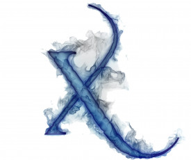 Картинка 3д+графика другое+ other x газ дым литера буква