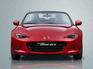 обоя автомобили, mazda, nd, mx-5, красный, 2014г