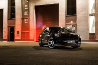 Картинка автомобили porsche темный 2014г 95b macan techart
