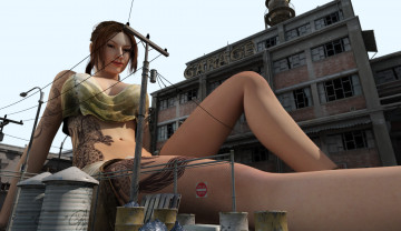 Картинка 3д+графика фантазия+ fantasy взгляд девушка