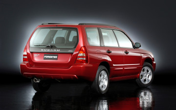 Картинка автомобили subaru sg xt красный 2003г forester