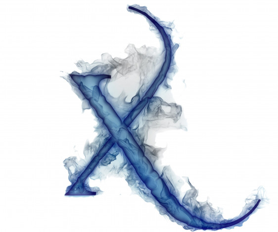 Обои картинки фото 3д графика, другое , other, x, газ, дым, литера, буква