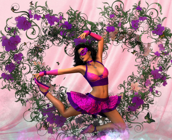 Обои картинки фото 3д графика, люди , people, фон, взгляд, девушка