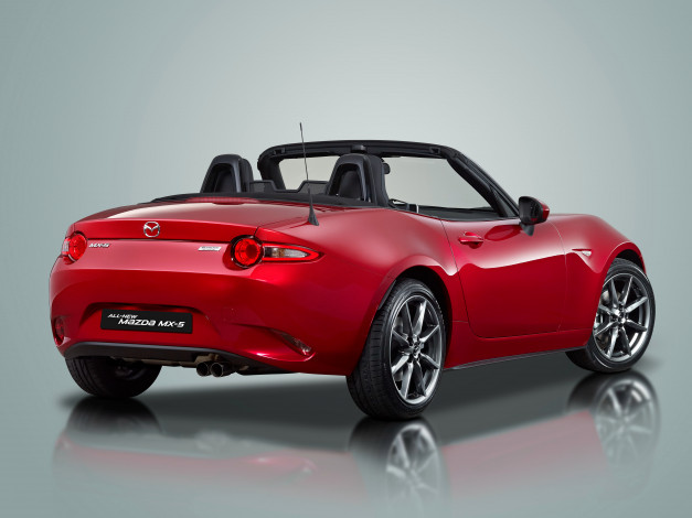 Обои картинки фото автомобили, mazda, красный, 2014г, nd, mx-5
