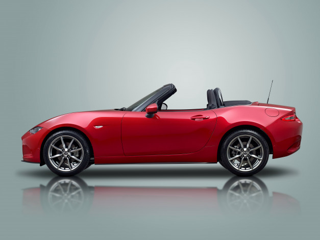 Обои картинки фото автомобили, mazda, nd, mx-5, 2014г, красный