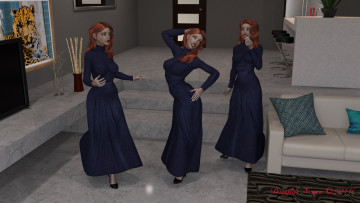 Картинка 3д+графика люди+ people фон взгляд девушки