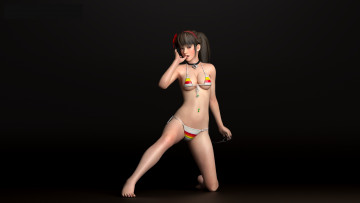 Картинка 3д+графика люди+ people фон взгляд девушка