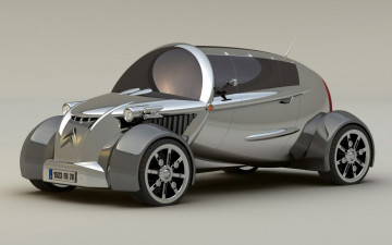 Картинка citroen+2cv+concept+2008 автомобили 3д citroen 2cv concept 2008