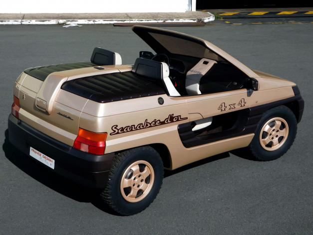 Обои картинки фото citroen scarabee dor concept 1990, автомобили, citroen, ds, scarabee, dor, concept, 1990