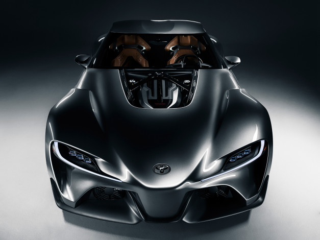 Обои картинки фото toyota ft-1 graphite concept 2014, автомобили, toyota, ft-1, graphite, concept, 2014