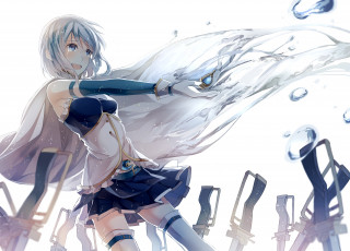 Картинка аниме mahou+shoujo+madoka+magika девушка