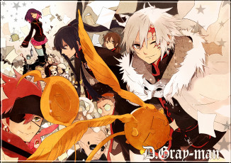 Картинка аниме +gray-man kanda lenalee lavi воин экзорцист walker allen