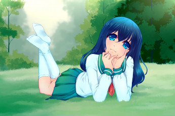 Картинка аниме inuyasha девушка