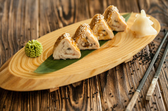 Картинка еда рыба +морепродукты +суши +роллы палочки вкусно рис роллы лосось