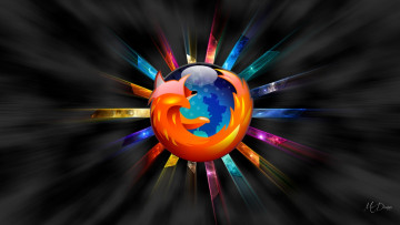 Картинка компьютеры mozilla+firefox логотип фон