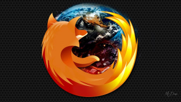 Картинка компьютеры mozilla+firefox логотип фон