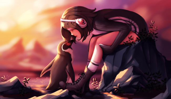 Обои картинки фото аниме, kemono friends, kemono, friends