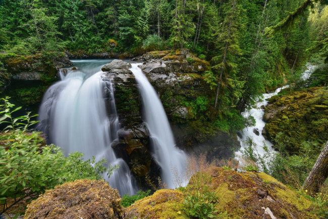 Обои картинки фото природа, водопады, простор