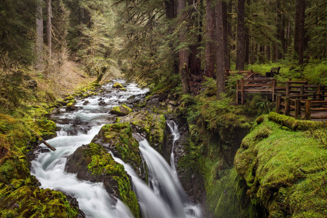 Обои картинки фото природа, водопады, простор