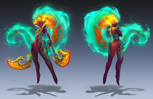 Обои картинки фото фэнтези, существа, девушки, оружие