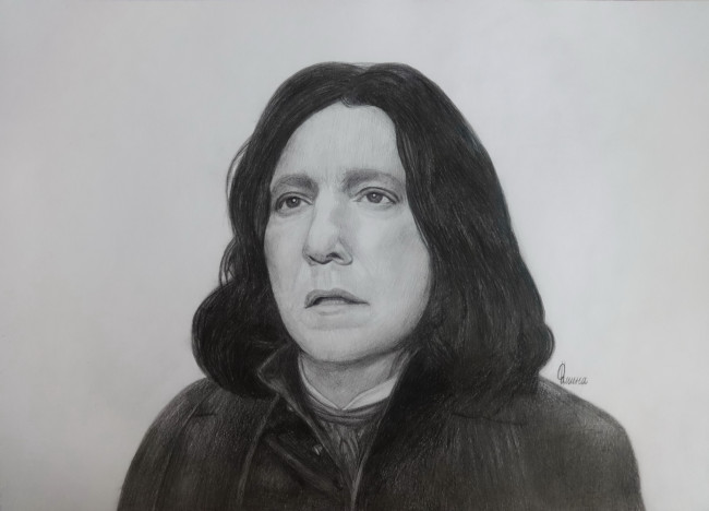 Обои картинки фото рисованное, кино, северус, снейп, профессор, лицо