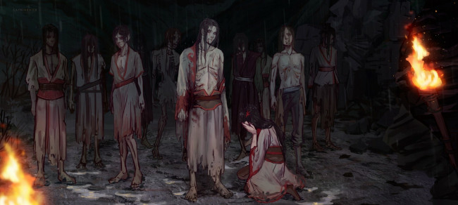 Обои картинки фото аниме, mo dao zu shi, the, untamed, неукротимый, повелитель, чэньцин, мосян, тунсю, mo, dao, zu, shi, магистр, дьявольского, культа