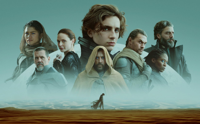 Обои картинки фото dune ,  2021 , кино фильмы, 2020, ребекка, фергюсон, тимоти, шаламе, оскар, айзек, джош, бролин, джейсон, момоа, дюна, фантастика, драма, хавьер, бардем, dune