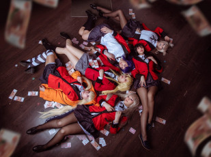 Картинка девушки -+креатив +косплей костюмы образы пол деньги карты