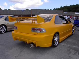 Картинка honda civic автомобили выставки уличные фото