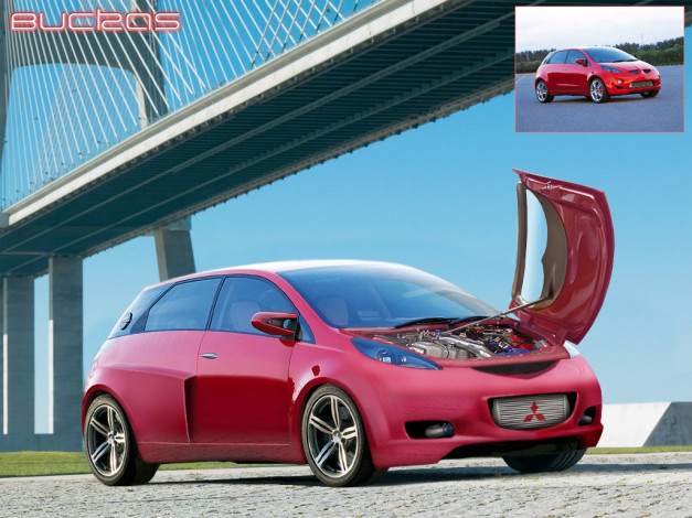 Обои картинки фото автомобили, mitsubishi