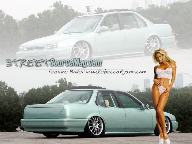 Обои картинки фото honda, accord, автомобили, авто, девушками