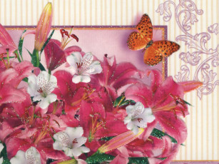 Картинка рисованные цветы