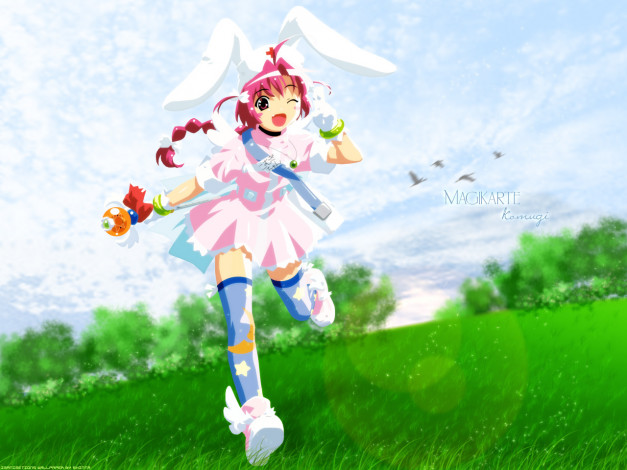 Обои картинки фото аниме, nurse, witch, komugi, chan