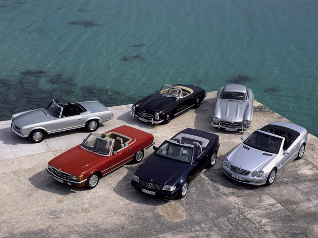 Обои картинки фото mercedes, benz, sl, klasse, автомобили