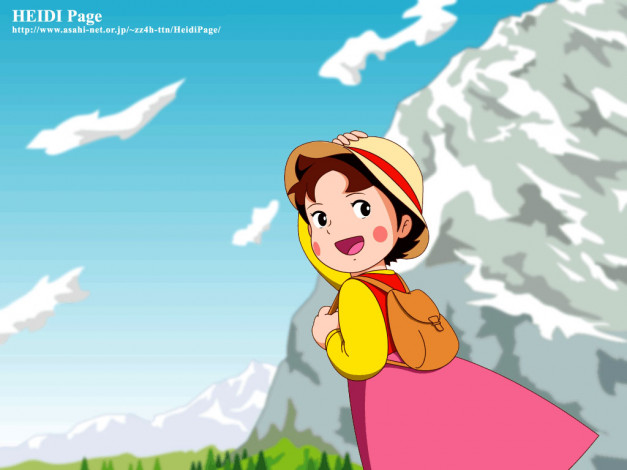 Обои картинки фото heidi, page, аниме