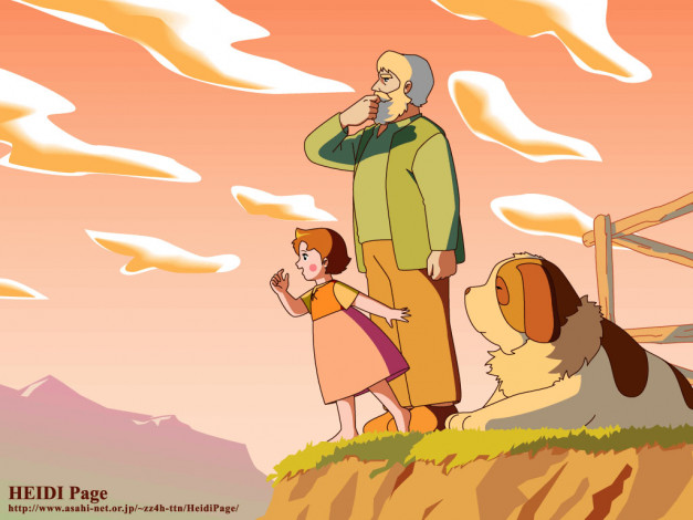 Обои картинки фото heidi, page, аниме