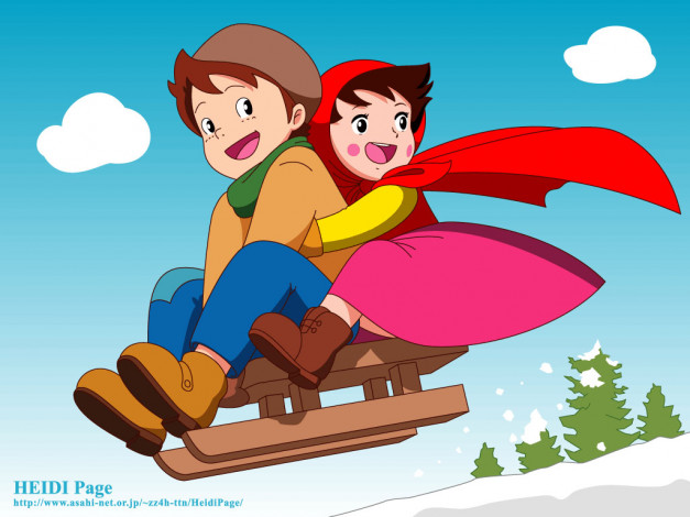 Обои картинки фото heidi, page, аниме