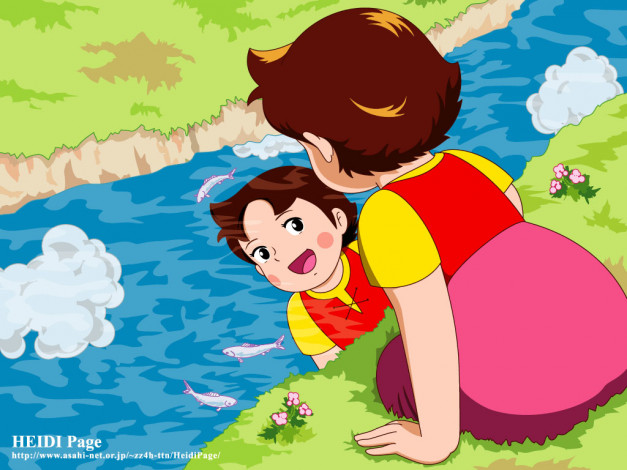 Обои картинки фото heidi, page, аниме