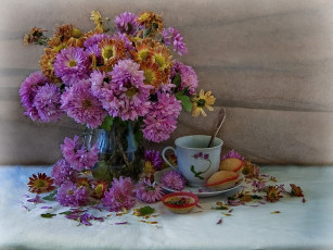 Картинка love in idlness чай пила одна еда натюрморт