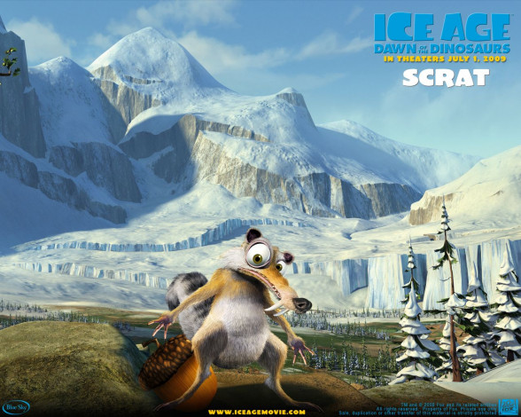 Обои картинки фото ice, age, crash, and, eddie, мультфильмы, dawn, of, the, dinosaurs