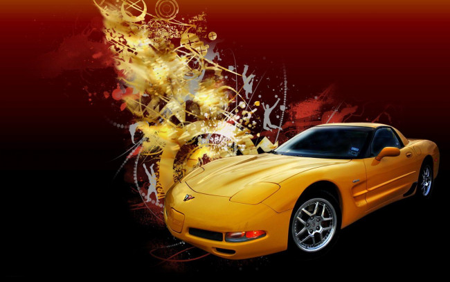 Обои картинки фото автомобили, corvette