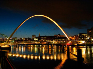Картинка millennium bridge london england города лондон великобритания